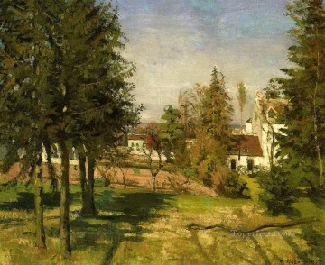 the pine trees of louveciennes 1870 Camille Pissarro scenery Oil Paintings
